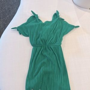Zara green dress girls formal